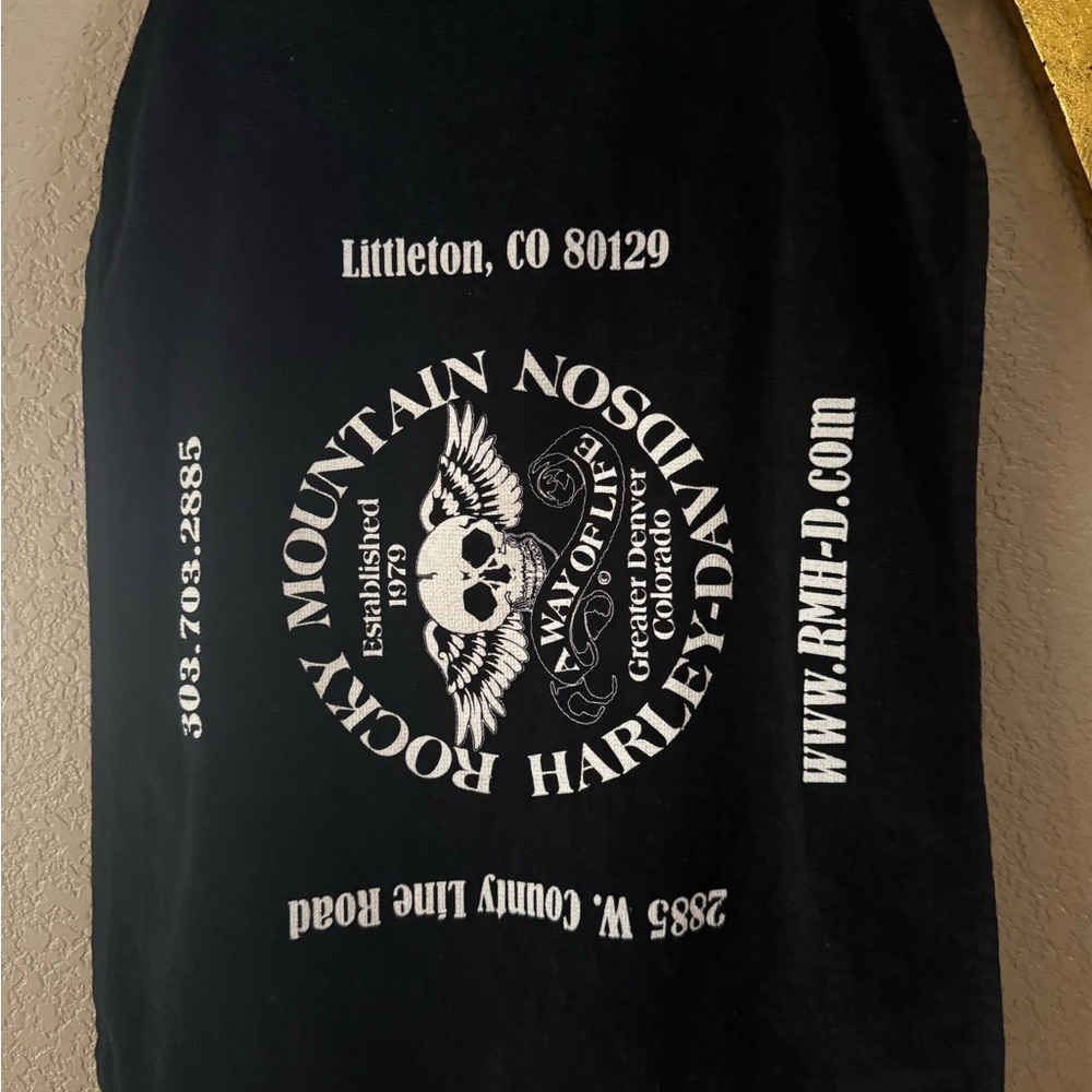 Harley-Davidson Black Golf Towel-NWOT